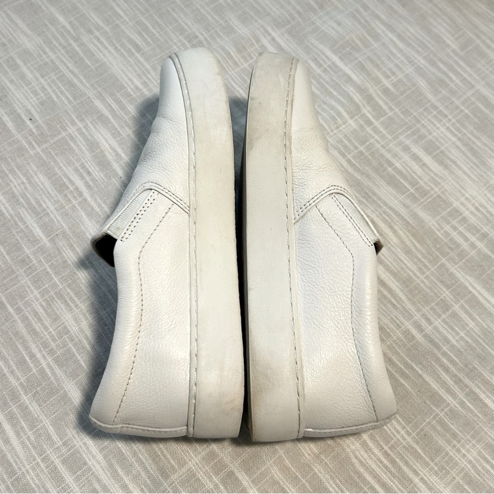 Frye White Leather Slip-On Sneakers Flats - Picture 9 of 10